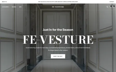 Fe Vesture template preview