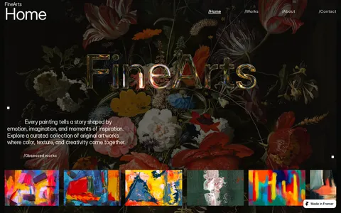 FineArts template preview
