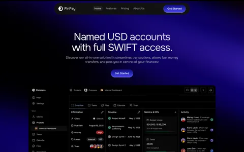 FinPay template preview