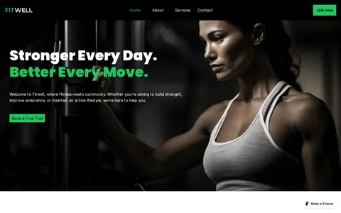 FITWELL template preview