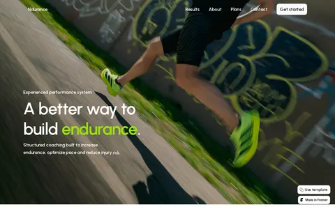 FORGE Athletic template preview