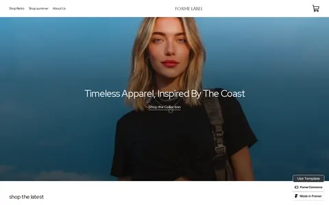 Forme Label template preview