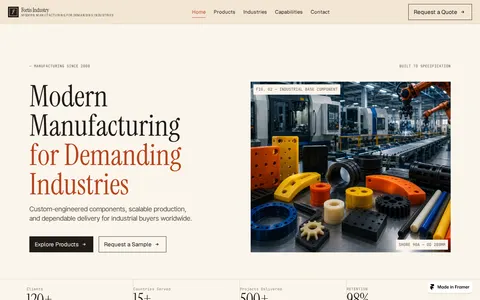 Fortis Industries template preview