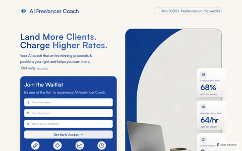 Freelancer Coach template preview