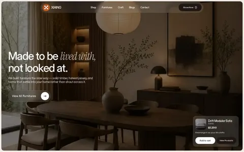 Furniture · XIAING template preview