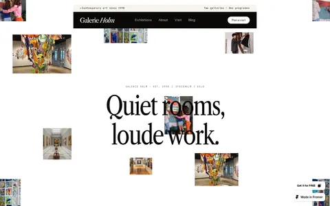 Galerie Holm template preview