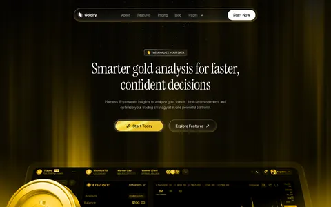 Goldify - Finance template preview