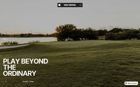 Golf Nation template preview