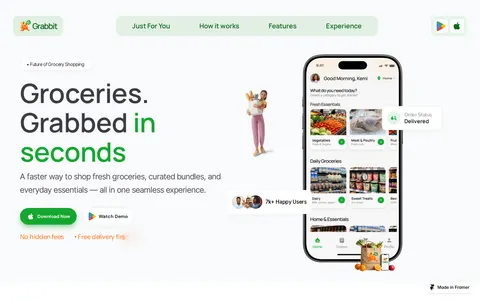 Grabbit template preview