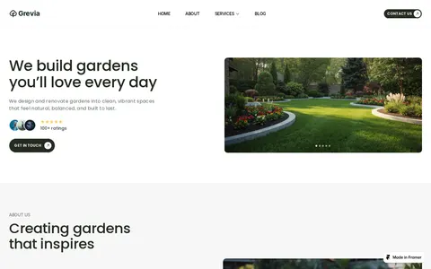 Grevia Gardening template preview