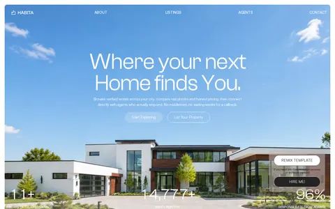 Habita template preview