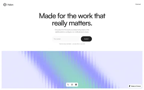Halon template preview