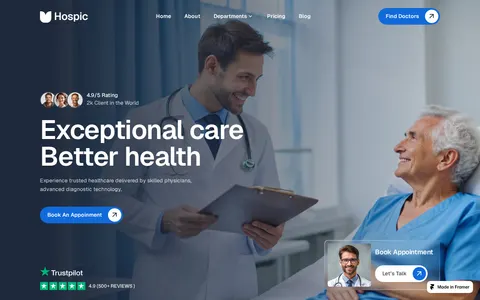 Hospic template preview
