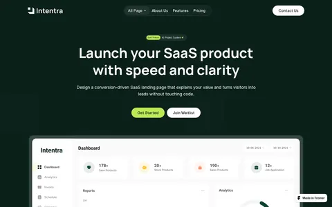 Intentra template preview