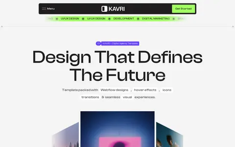 Kavri template preview