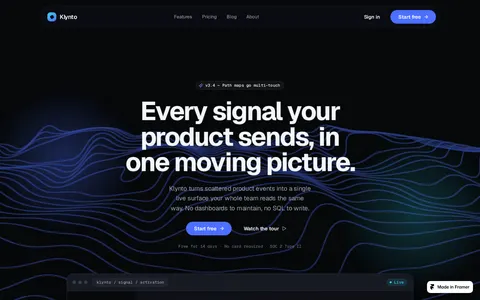 Klynto template preview