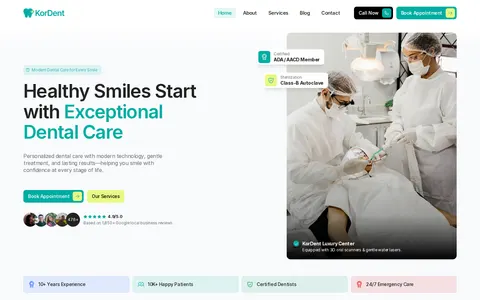 KorDent template preview