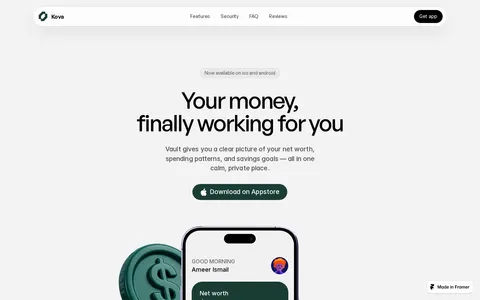Kova app template preview
