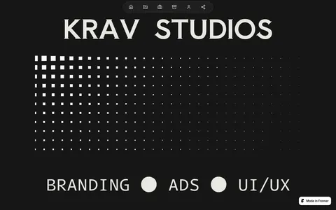 KravFolio template preview