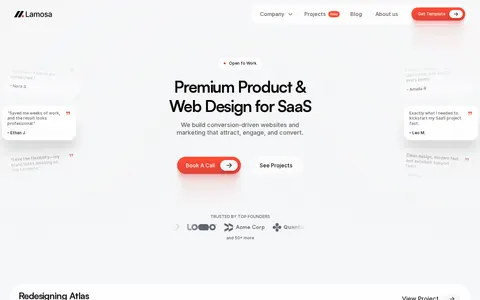 Lamossa template preview