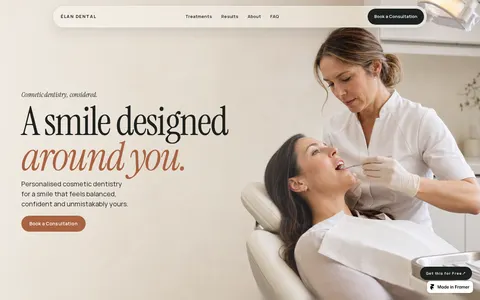 Élan Clinic template preview