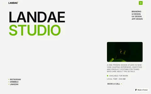 Landae template preview