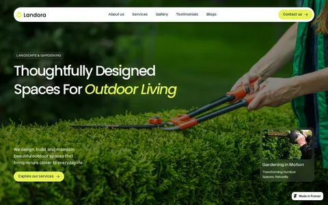 Landora Garden template preview