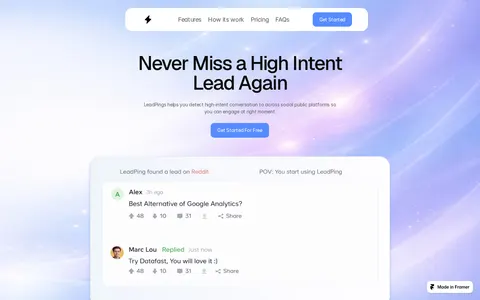 LeadPing template preview