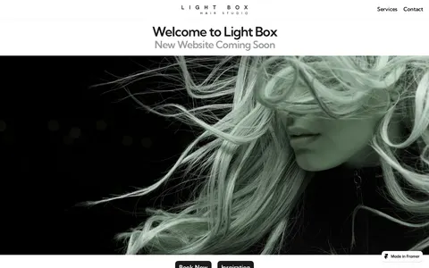 LightBox Hair Studio template preview