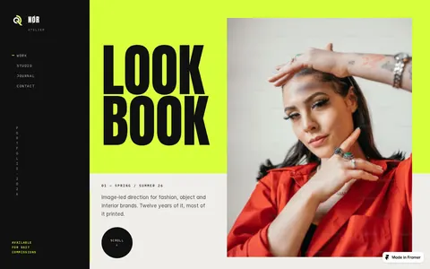 LOOK BOOK template preview