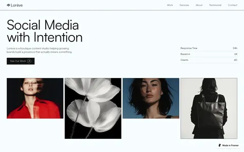 Lorève template preview