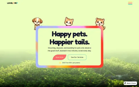 Lovely Pet template preview