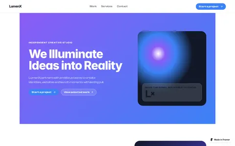 LumenX template preview