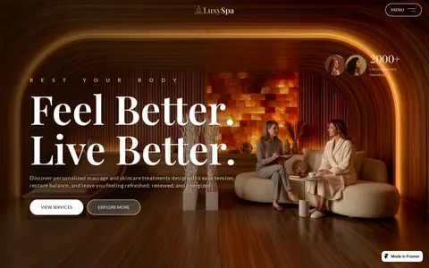 Luxury Spa & Sauna template preview