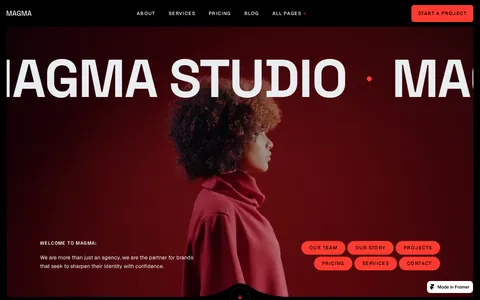 Magma Studio template preview