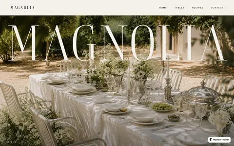 MAGNOLIA template preview
