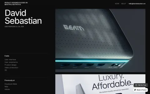Maison Noir — Luxury template preview