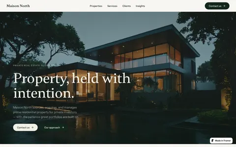 Maison North template preview
