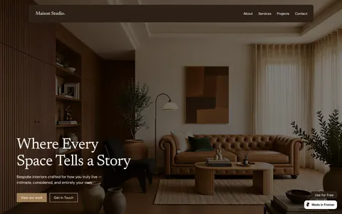 Maison Studio template preview