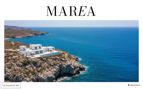 Marea Suites template preview