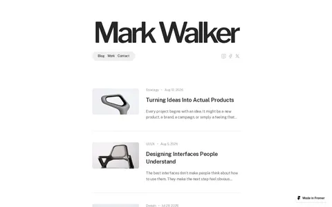 Mark Walker template preview