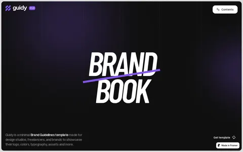 Marka | Brandguide template preview