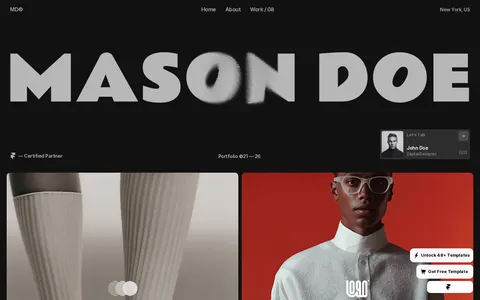 Mason Doe X template preview