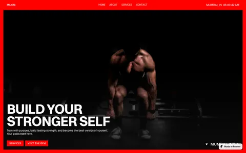MAXIM. template preview