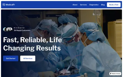 MedicalFr template preview