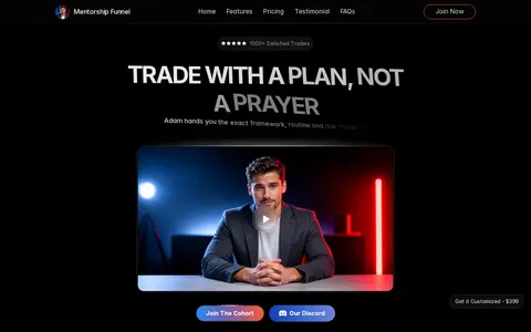 Mentorship Funnel template preview