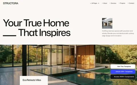 Morrow House template preview
