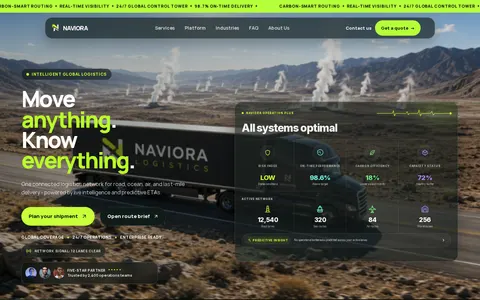 Naviora template preview
