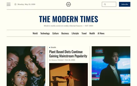 Newsio template preview