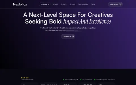 Nexfoliox template preview